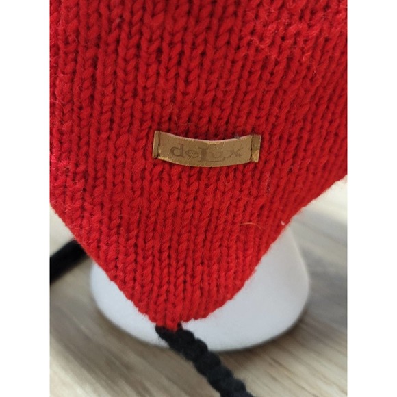 Vtg 100% Wool Finding Nemo Inspired Beanie Hat Pom Poms - Picture 6 of 8